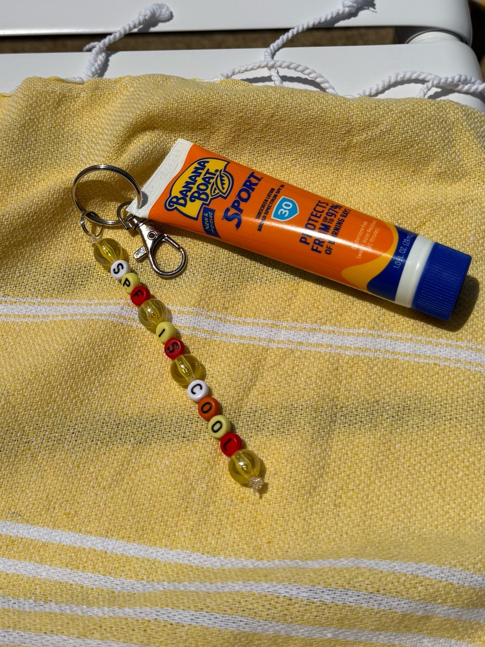 SPF IS COOL charm, different color options available